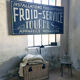 Hand-painted Frigo sign XXL 2x1m