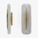 Pair of Modern Murano Glass Transparent and Brass Sconces, Italy