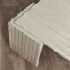 Table basse en travertin  Roche Bobois 70'