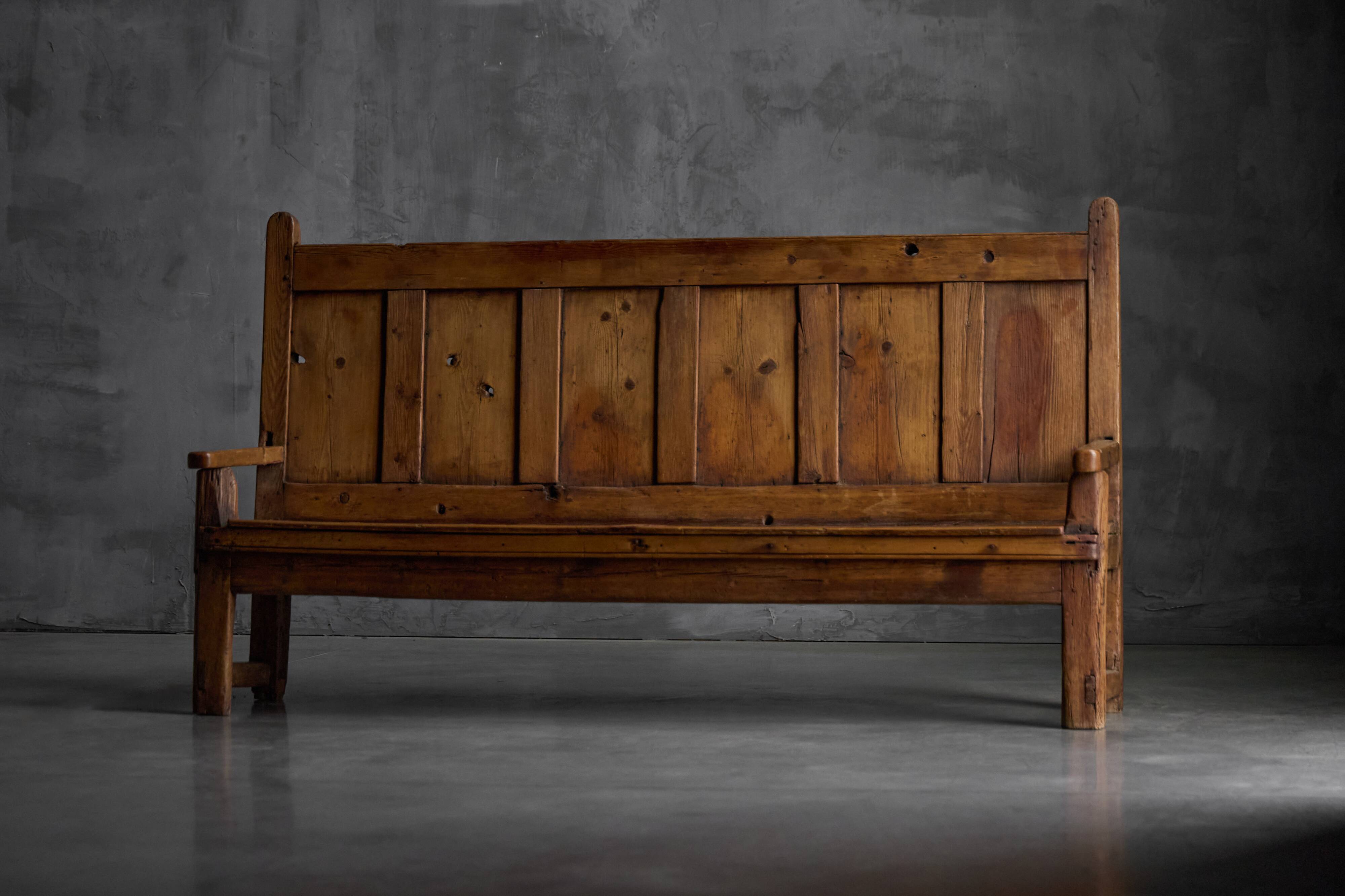 Rustic Travail Populaire Bench, France, 19th Century