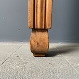 Large oak farmhouse table from France, early 1900s