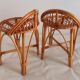 Low bamboo stools