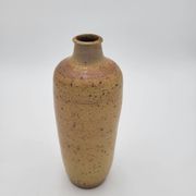 Vase artisanal vintage en grès pyrité