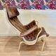 "Pernilla" leather armchair "Bruno Mathsson" 1960.