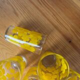 Juice glasses from the 70s flower power