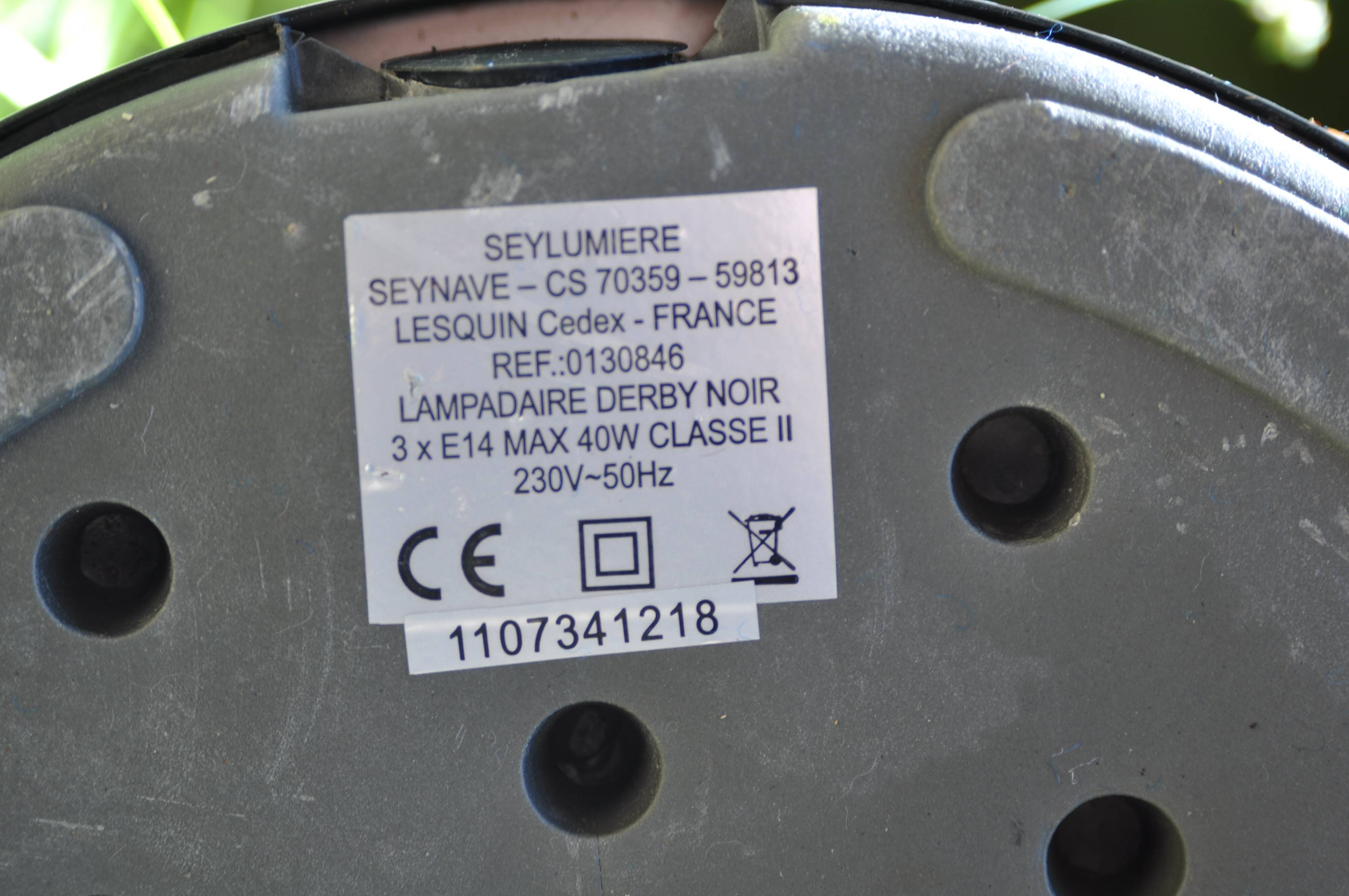 Floor lamp, 3 spotlights. Seylumiere France brand