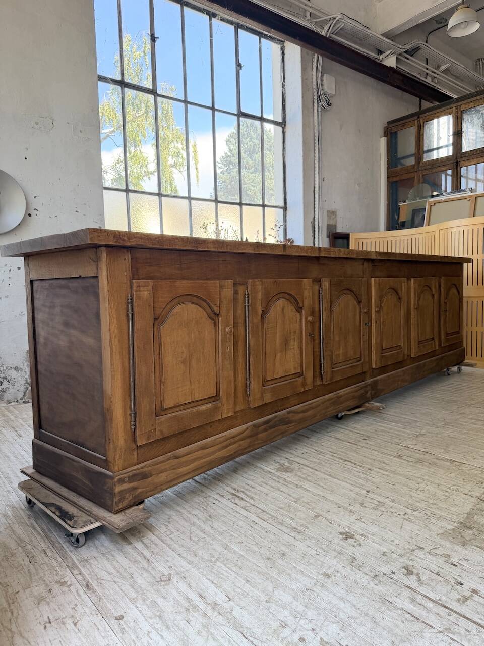 Rustic sideboard XXL 4m solid oak 1950
