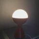 Egon Hillebrand Space Age table lamp, orange base, white shade, 1960s