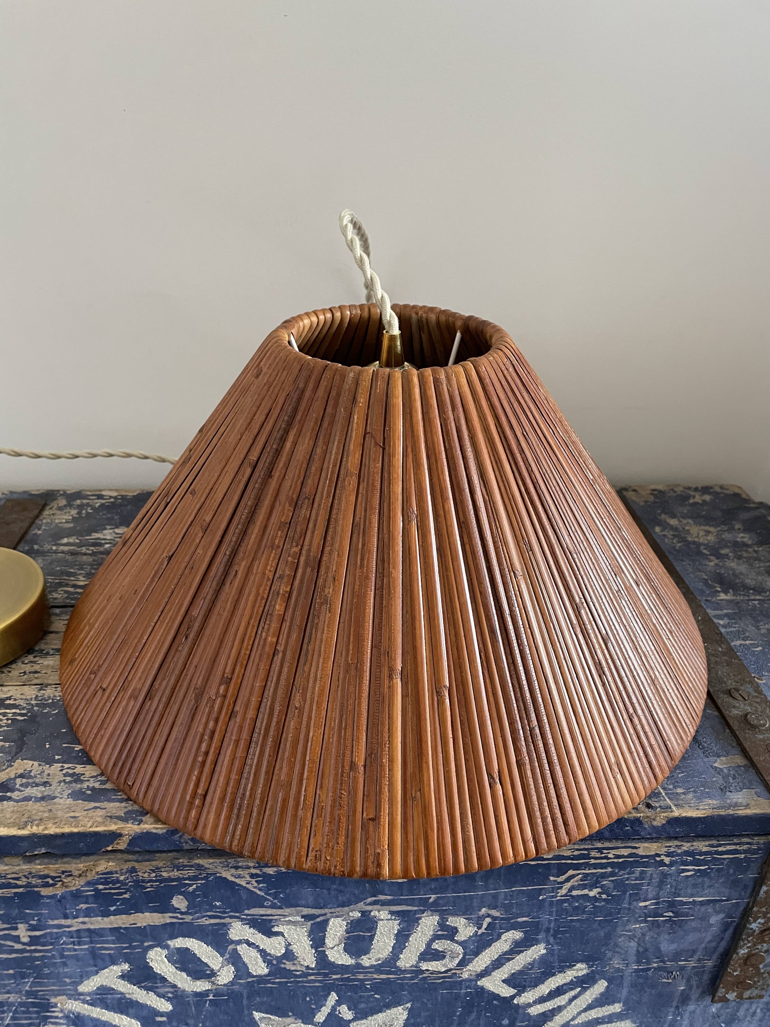 Electrified bamboo rattan suspension