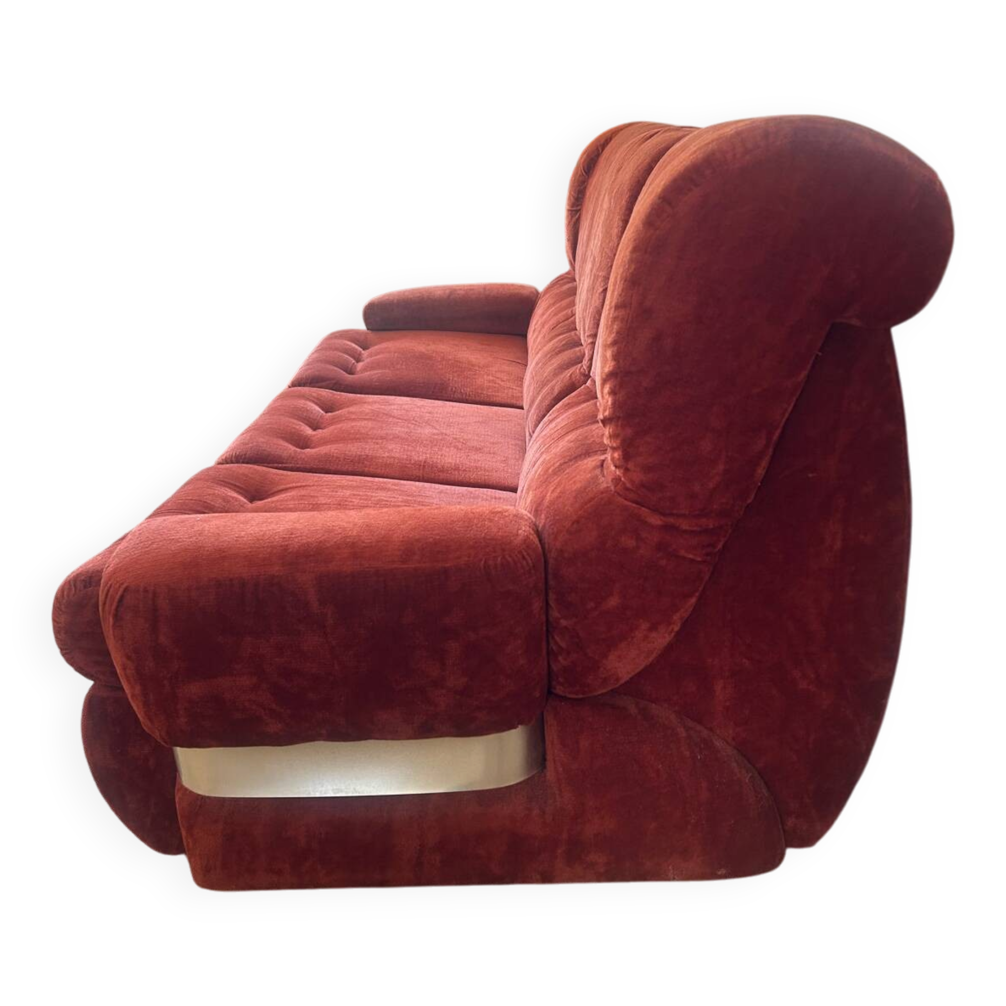 Canapé Space Age orange/rust