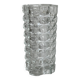 Large clear thick glass vase, heavy vase for large bouquet