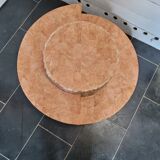 Round stone coffee table by Magnussen Ponte