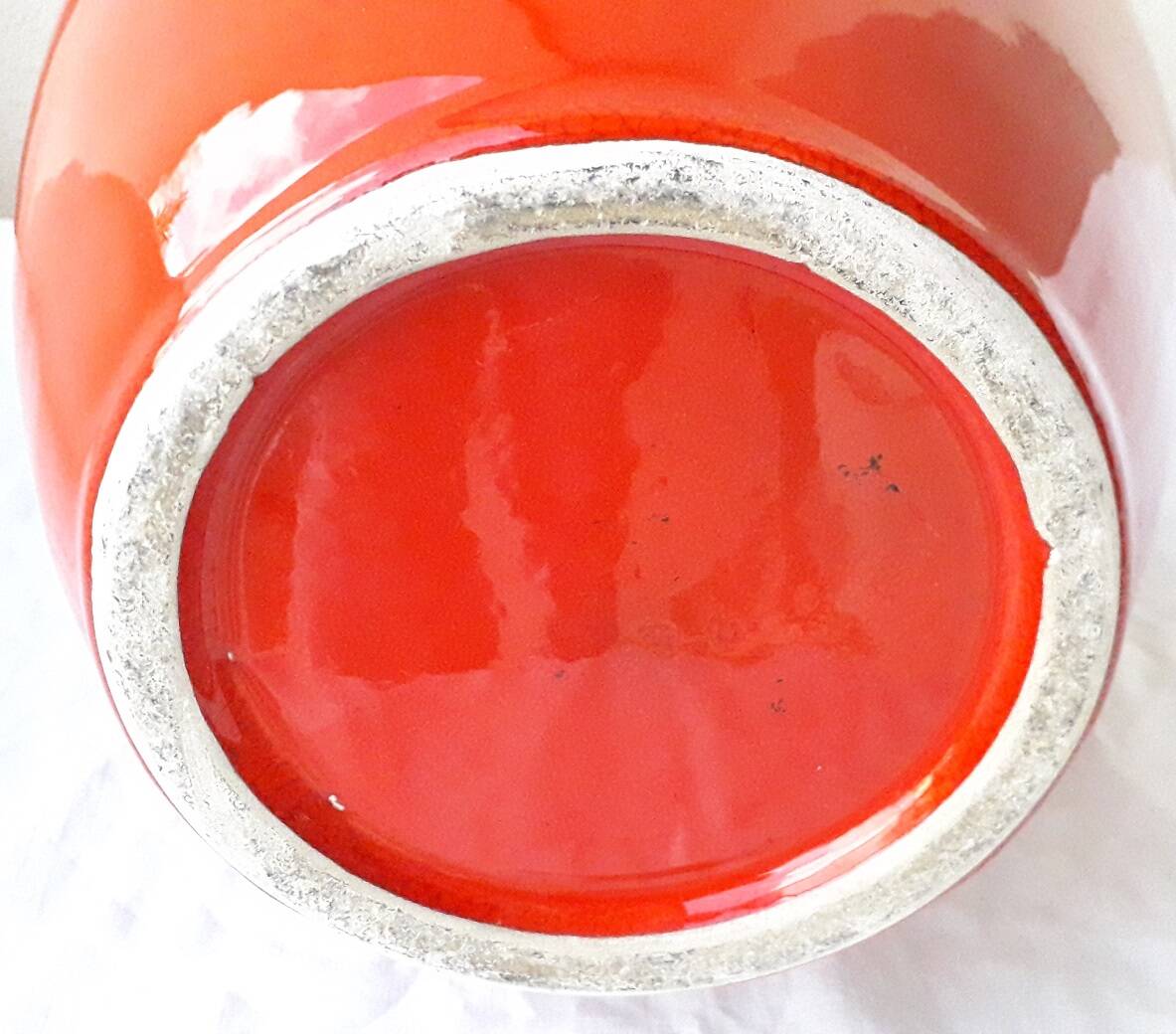 Red ceramic vase from Vallauris