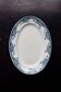Vintage oval serving platter, Saint Amand earthenware, Nouvelle Usine Céramique