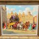 Peinture  "Promenade en ville".
