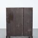 Charming and timeless antique English oak cabinet/commode from the early 19th century with two doors and a working lock
