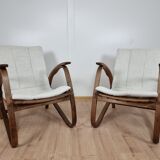 Pair of restored armchairs by Jan Vanek
