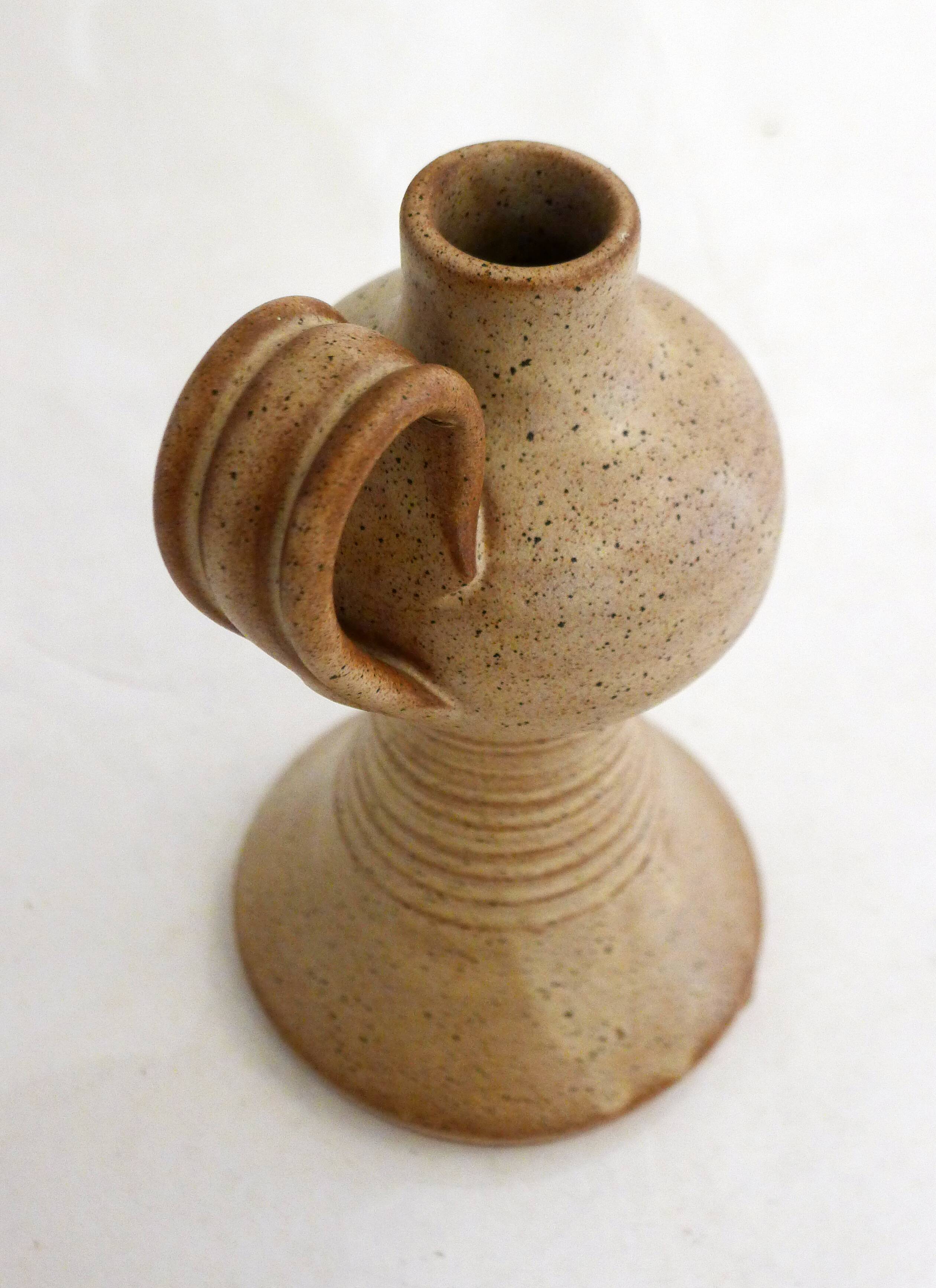 Pichet bouteille en grès Vallauris