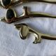 Vintage silver metal dachshund knife holder