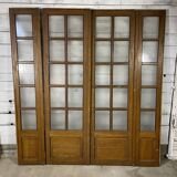 Four-leaf partition door
