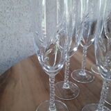 11 Arques Crystal Champagne Flutes