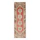 Vintage Turkish Oushak Handmade Wool Cotton Red Runner 95x301
