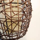Vintage wicker chandelier