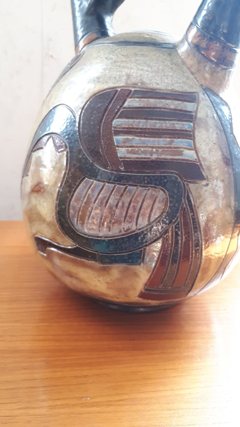 Large Art Deco vase signed Guérin