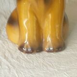 Pichet a eau en faience barbotine le chat a la cravate