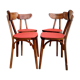 4 chairs Bistro/banana style Luterma sitting vintage Red