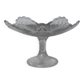 Coupe à fruits en verre moulé ciselé