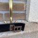 Vintage wall coat rack mid-century hooks 1960s