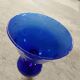 Glass cup of Biot, cobalt blue