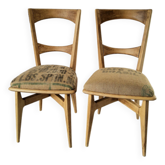 Paire de chaises vintage