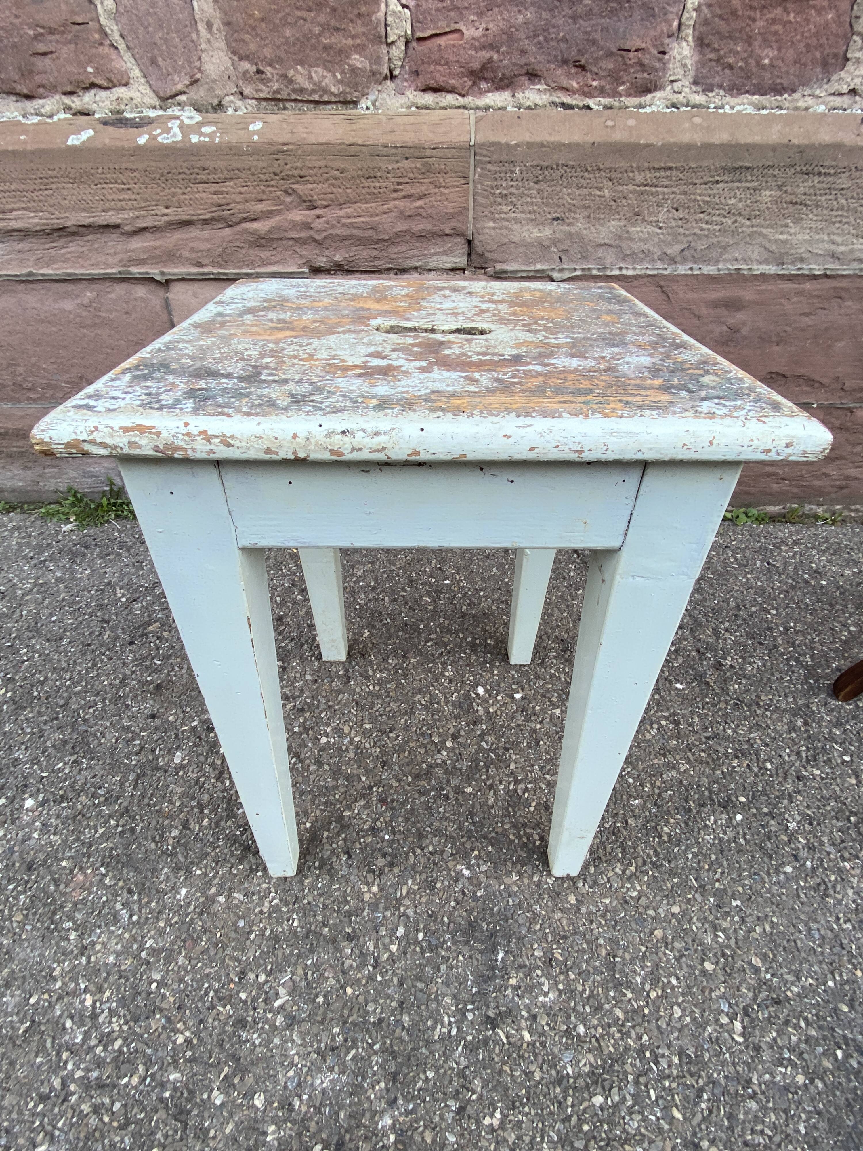 Rustic shabby chic stool
