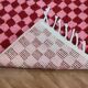Handwoven natural wool rug, size 2/3 m.