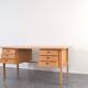 Mid-century oak desk by Svend Åge Madsen for Sigurd Hansen, 1960s.