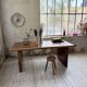 Table, bureau en teck 1970