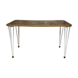 HIGH DESIGN TABLE WITH SCANDINAVIAN SIGNATURE 1950.