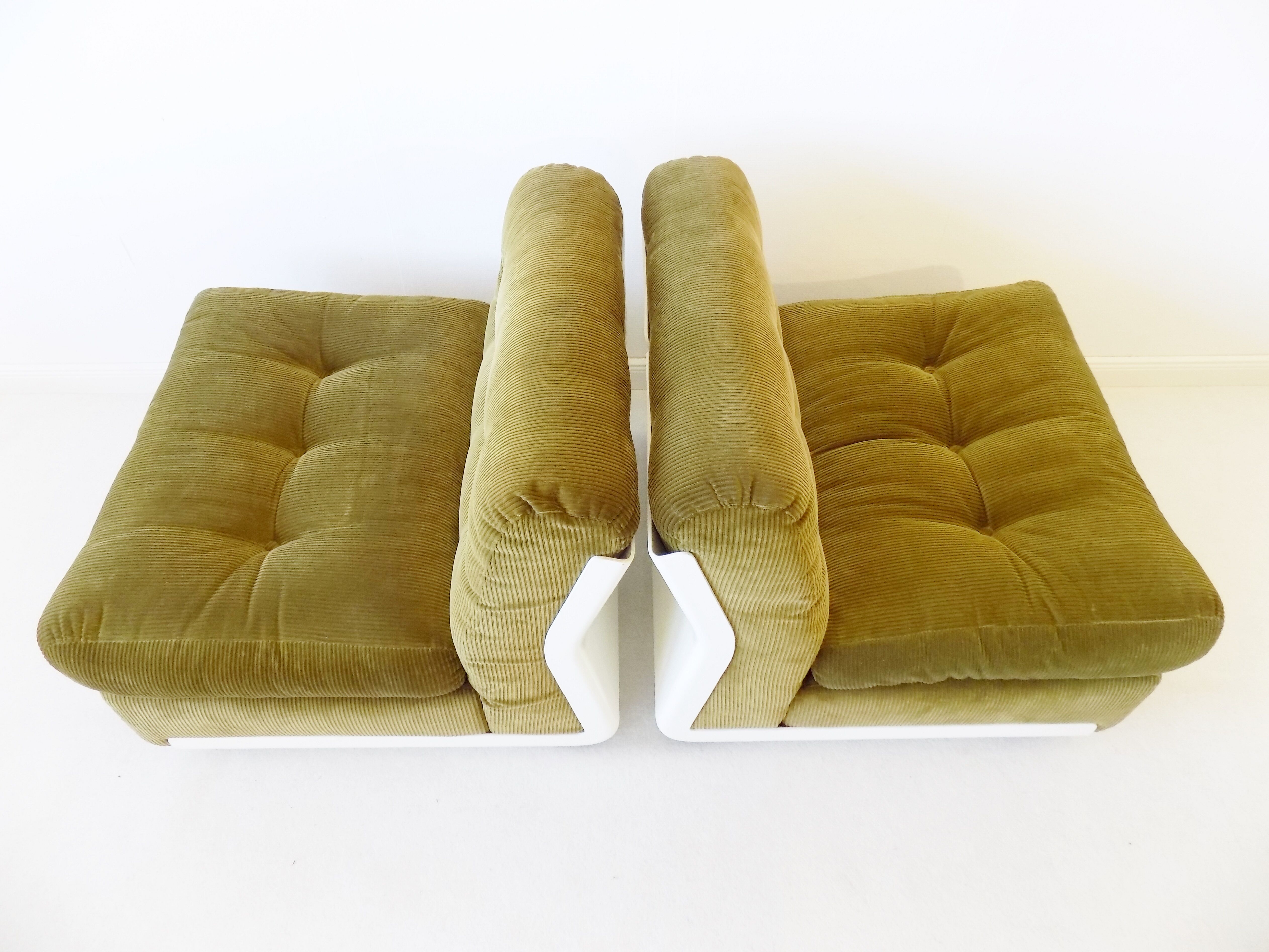 C&B Italia Amanta set of 2 lounge chairs by Mario Bellini 70s