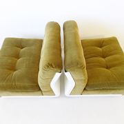 Ensemble de 2 chauffeuses de Mario Bellini 70s