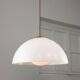 Italian Space Age Pendant in Brass and Acrylic Glass, 1970s