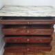 Commode Louis Philippe en acajou et plateau marbre