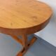 Oval table / vintage pine console from the 60s 70s