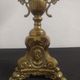 Pair of brass lamps at the end of the 19th century