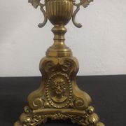 Paire de lampes en laiton fin XIXème