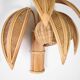 Paire d’appliques « cocotier/palmier » en rotin