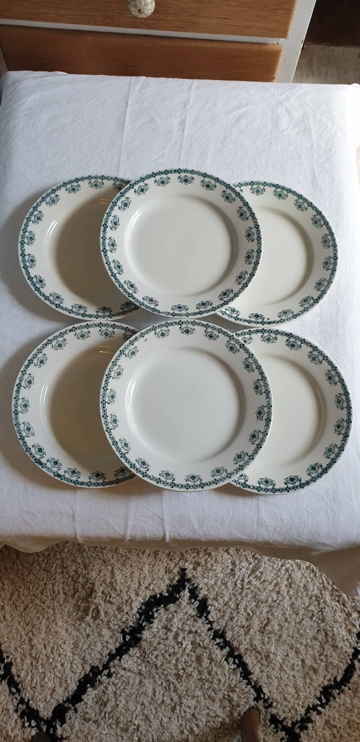 6 Céranord St Amand plates