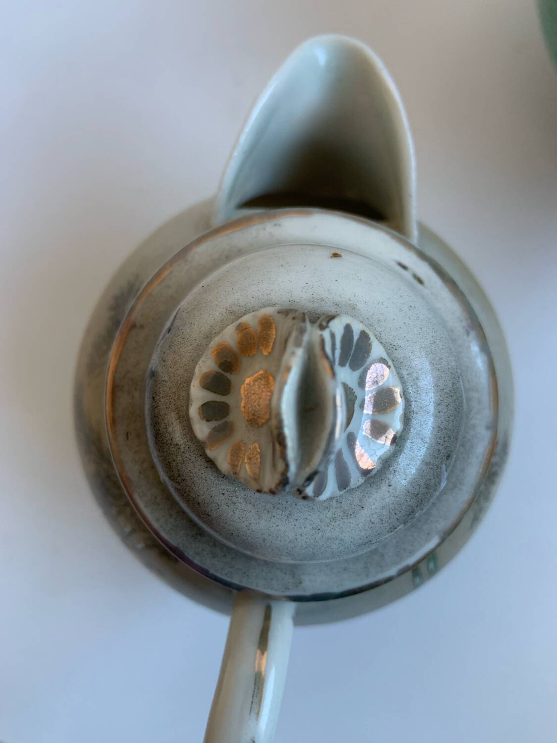 Fine porcelain tea service Japan - Decor of Cranes and Bamboo