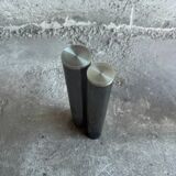 Transparent Glass and Metal Eta Beta Coffee Table by Marco Zanuso for Zanotta — 1970s Italian Modernist